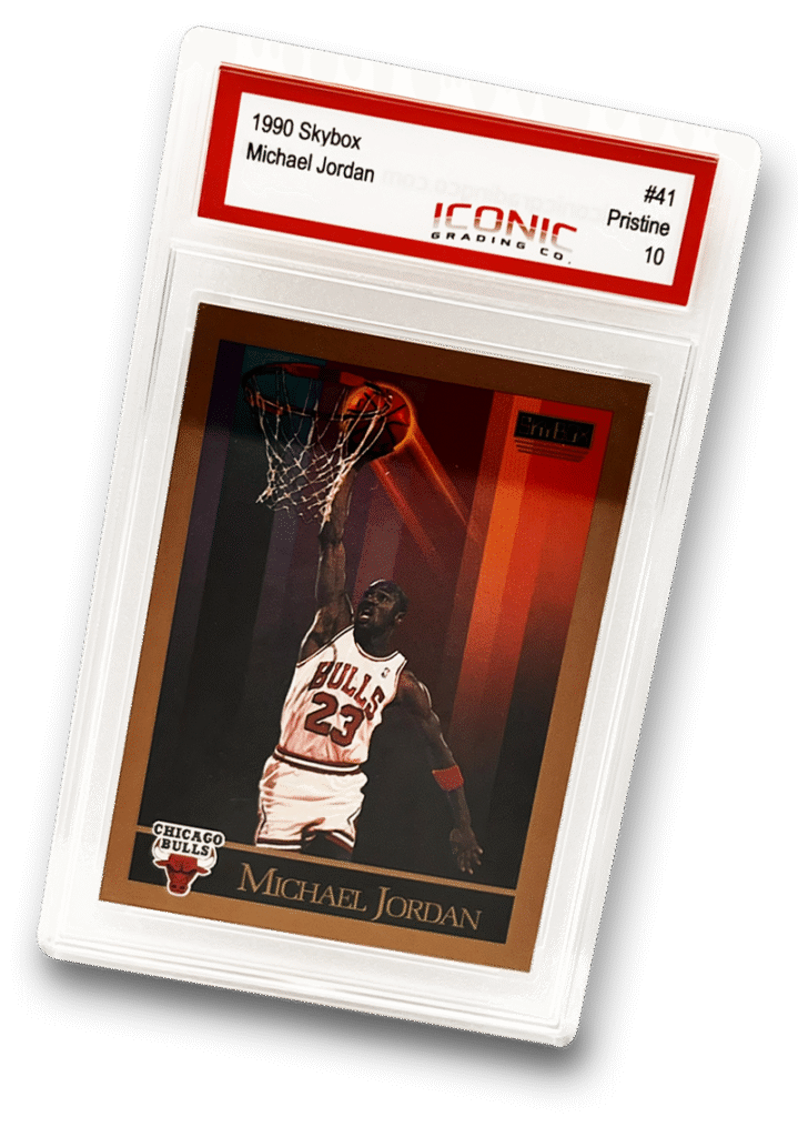 1990 Michael Jordan Skybox Card in Iconic Grading Co Slab